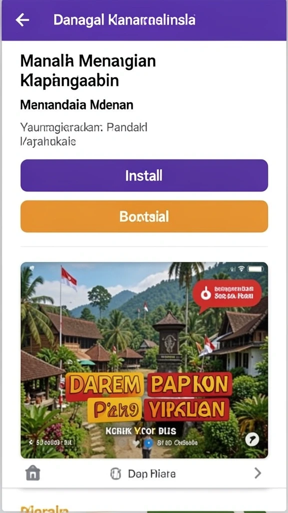 Tampilan antarmuka pengguna yang intuitif