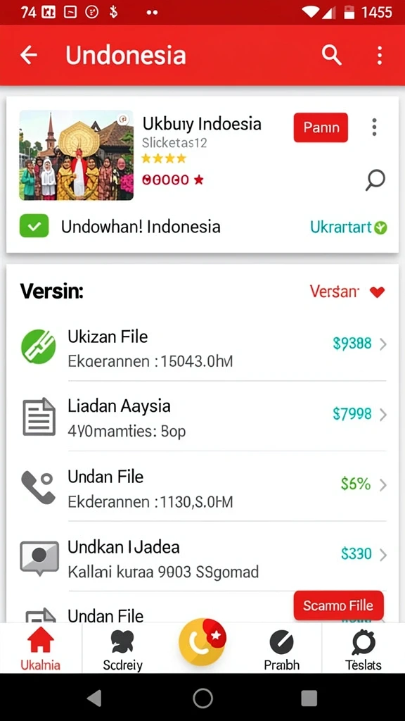 Antarmuka menarik dengan grafis berkualitas tinggi.