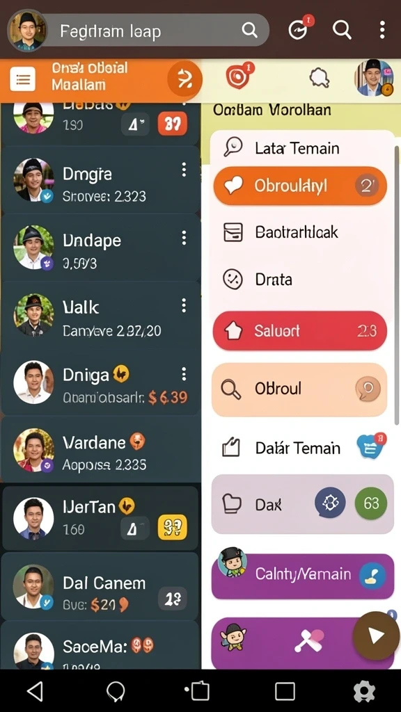Antarmuka pengguna yang menarik dan mudah digunakan.