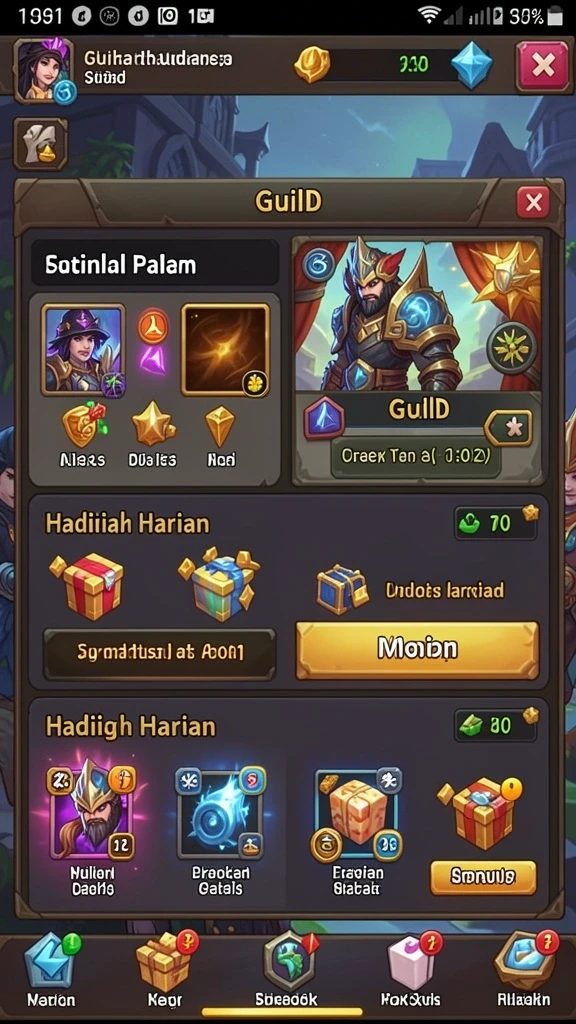Sistem AFK yang memungkinkan Anda untuk mendapatkan item saat offline.