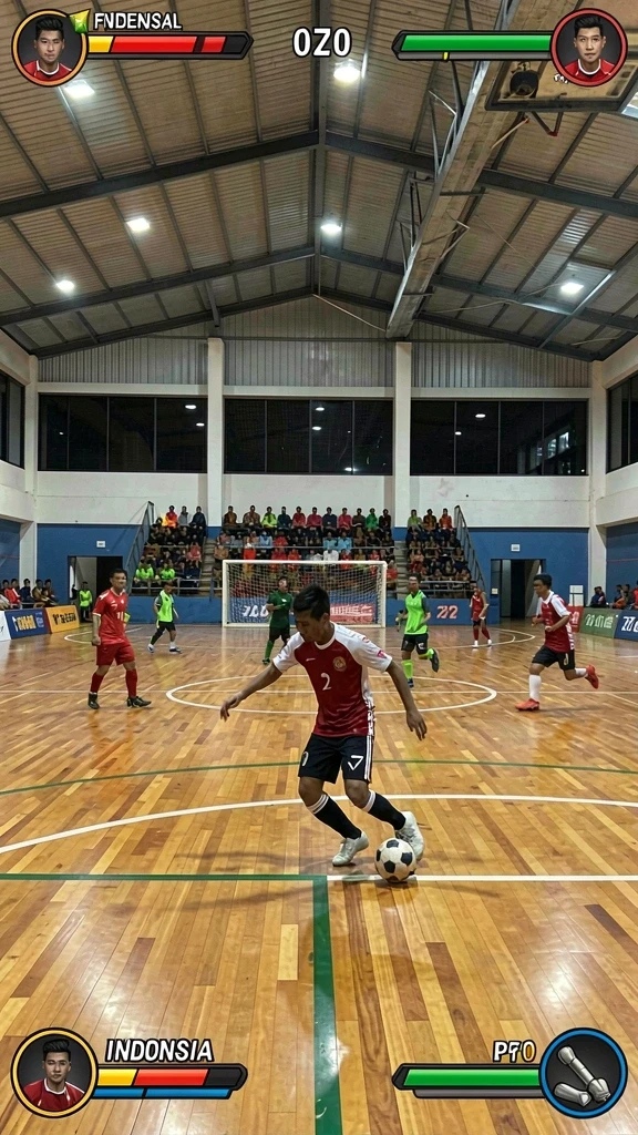 Momen seru saat bermain dengan teman-teman.