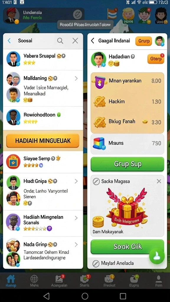 Tampilan antarmuka yang interaktif dan mudah digunakan.