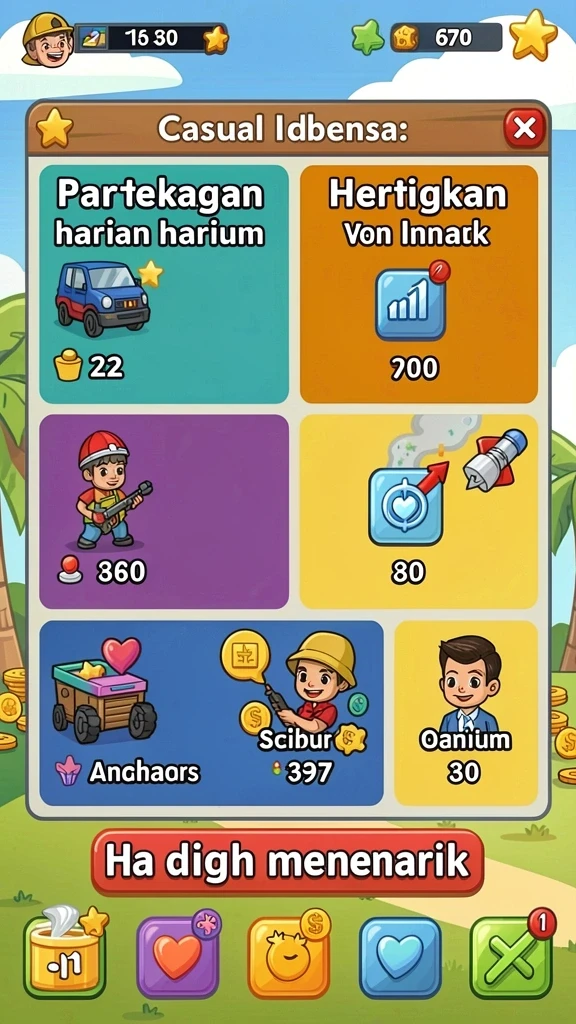 Tampilan antarmuka yang menarik dan user-friendly.
