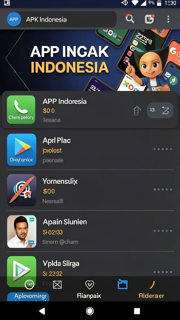 Screenshot menampilkan karakter yang dapat dipilih oleh pemain.