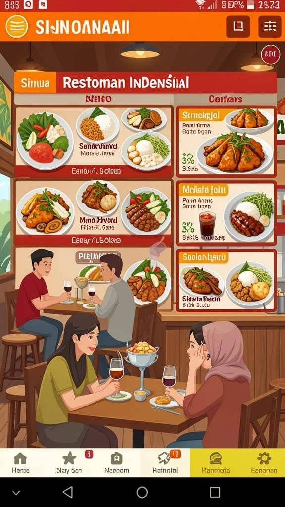 Tampilan awal yang memukau dan menarik.