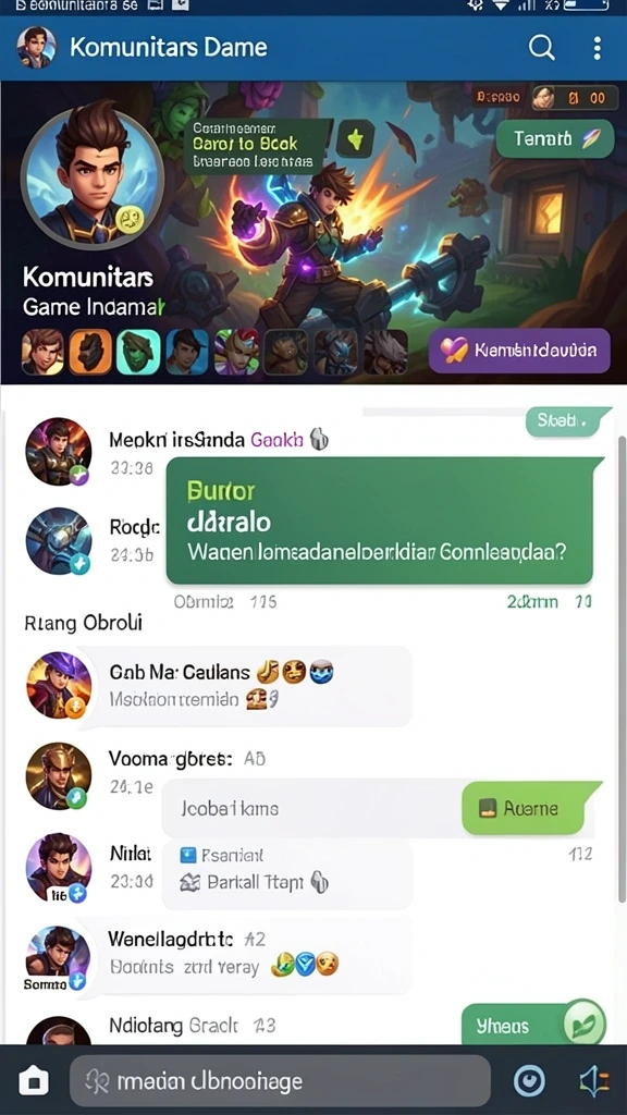 Pilihan mode permainan yang beragam.