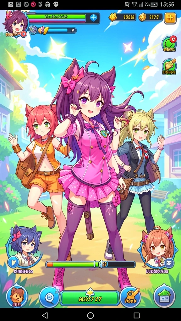 Gambar menunjukkan lingkungan yang indah dalam game.