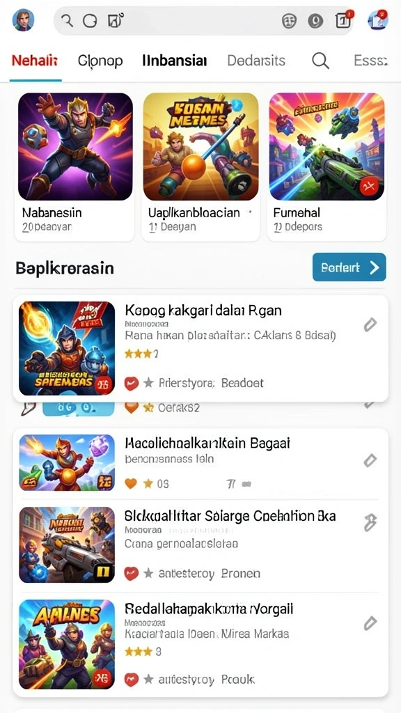Menampilkan momen seru dalam pertandingan online.