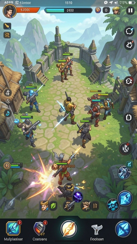 Screenshot menampilkan interaksi antara pemain dalam mode multiplayer.