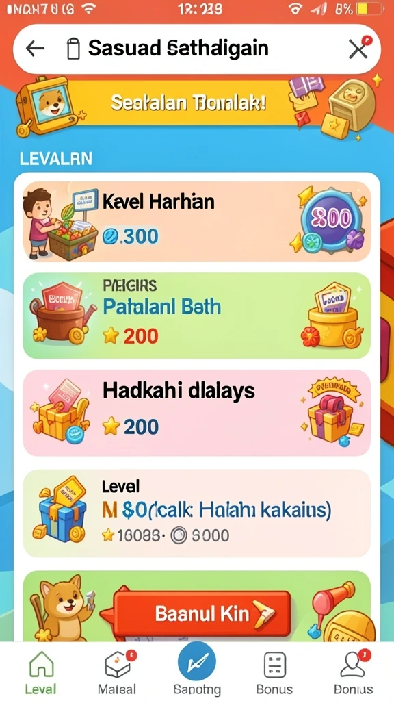 Tampilan antarmuka yang menarik dan user-friendly.
