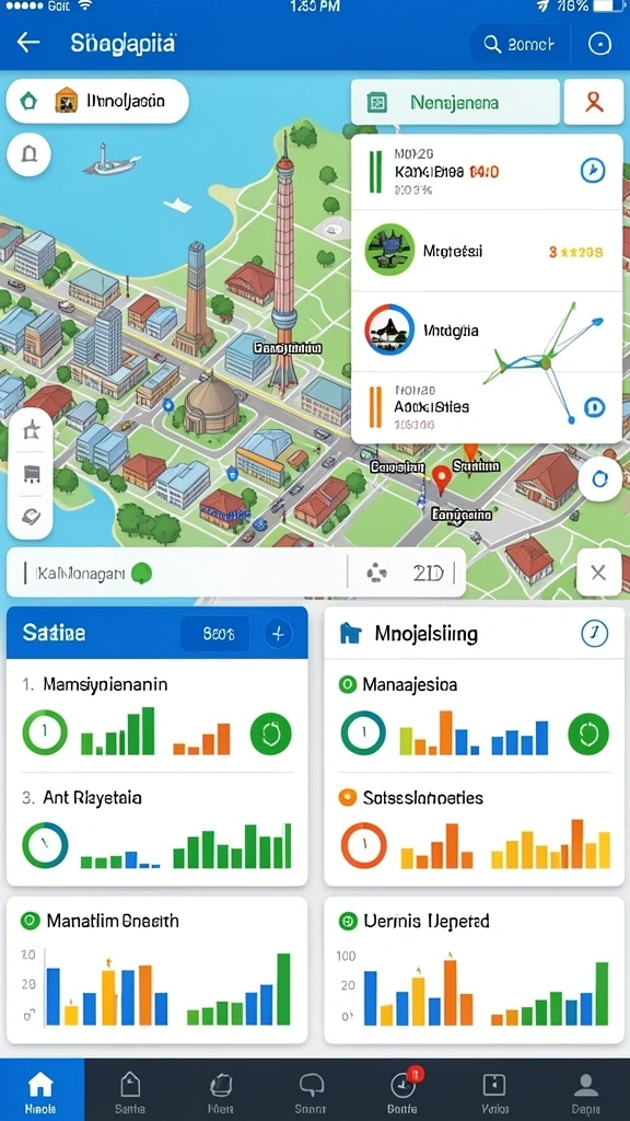 Tampilan karakter utama yang penuh warna dan imajinatif.