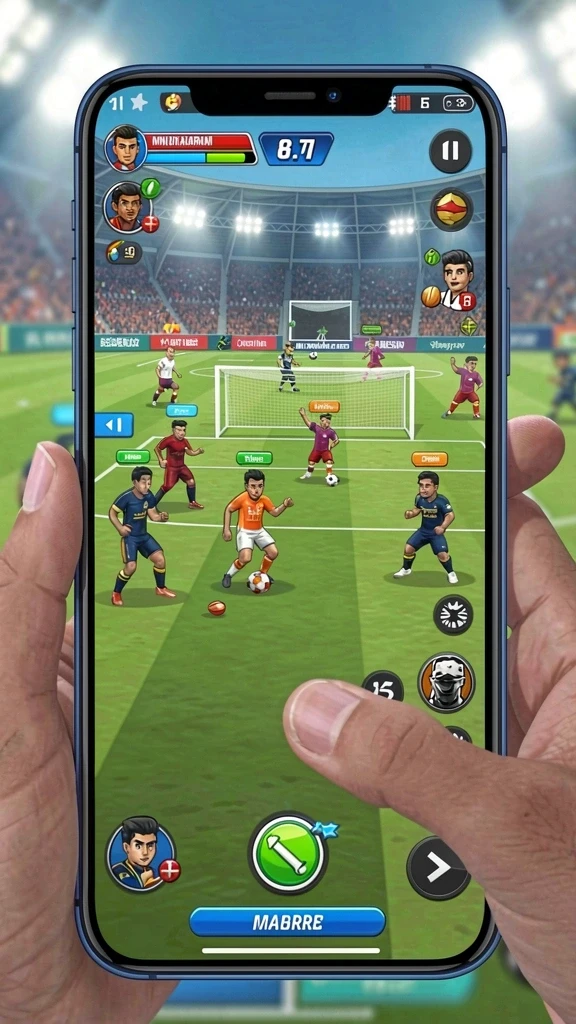Aksi seru dalam pertempuran melawan musuh.