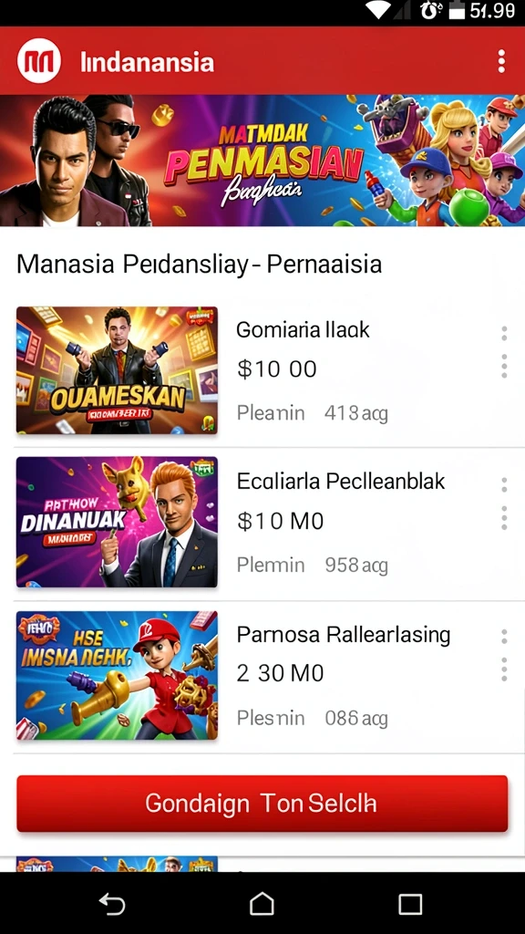 Tampilan antarmuka yang menarik dan ramah pengguna.