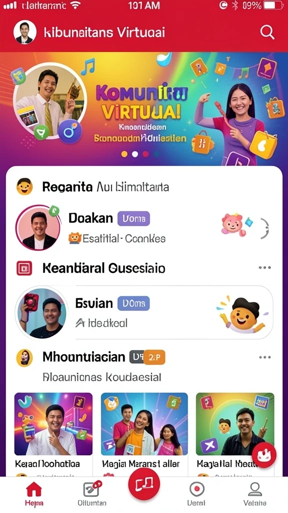 Tampilan antarmuka yang menawan dan modern.