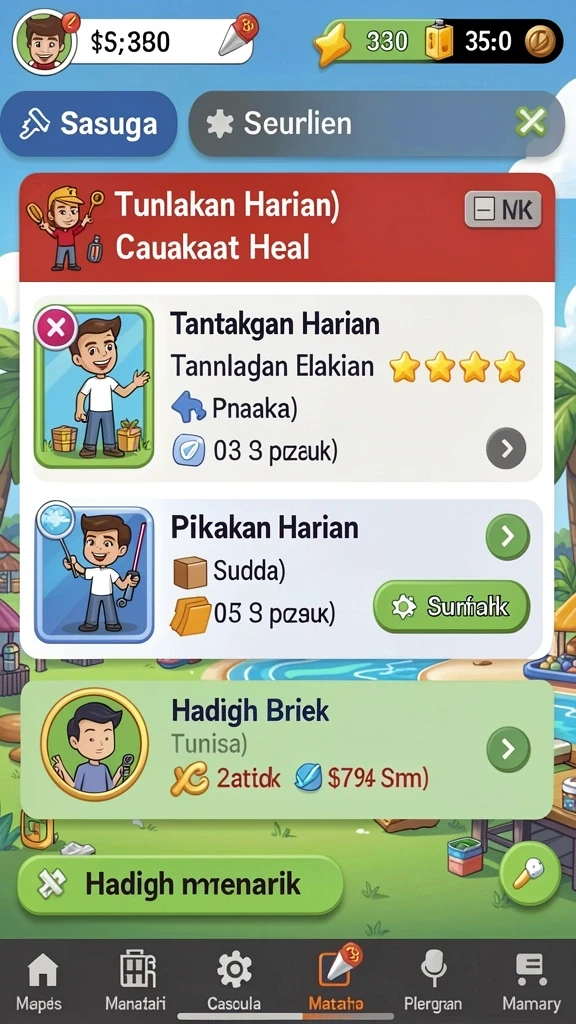 Level baru yang menantang dan penuh petualangan.