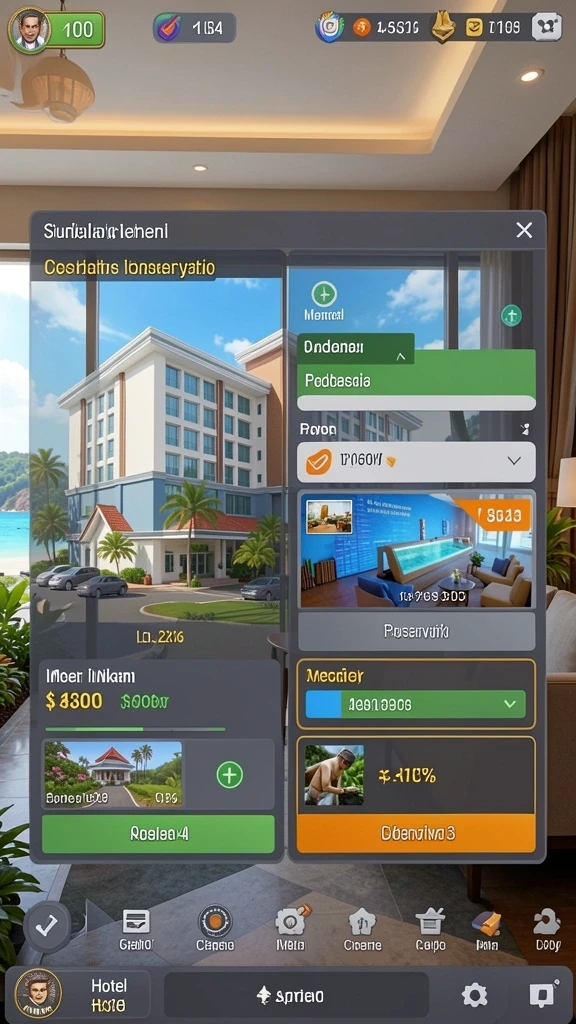 Berbagai permainan kartu dan slot tersedia.