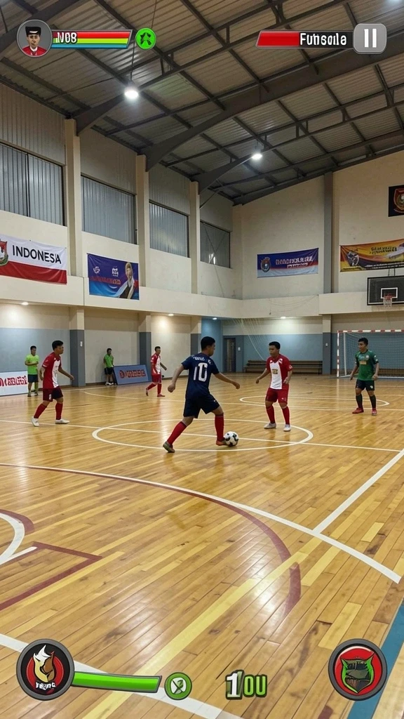 Aksi pertempuran seru melawan musuh.