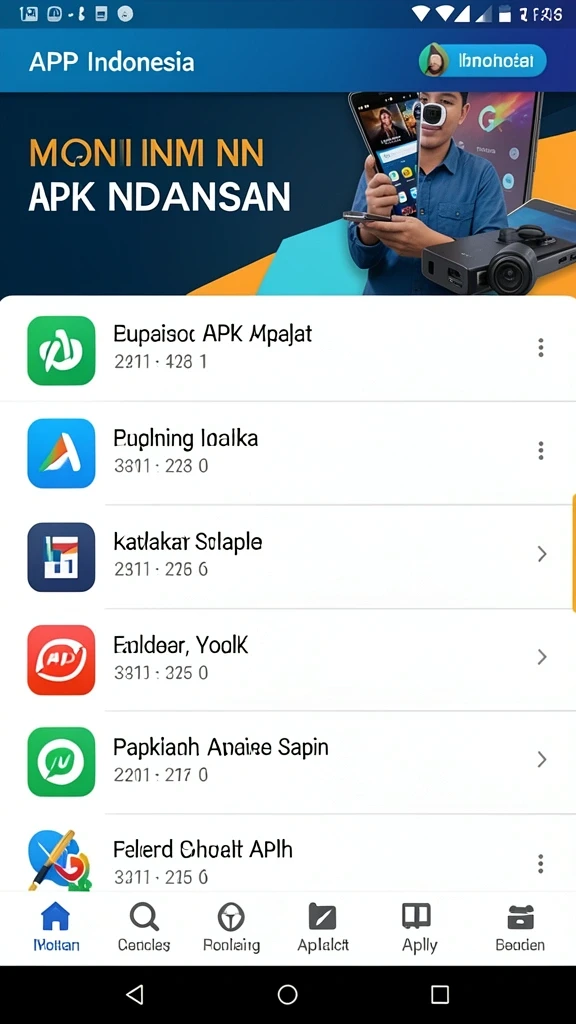 Tampilan antarmuka permainan yang menarik.