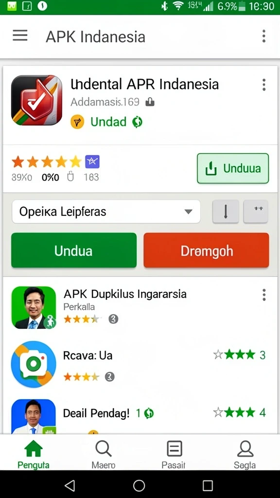 Kompetisi seru dengan pemain lain secara online.