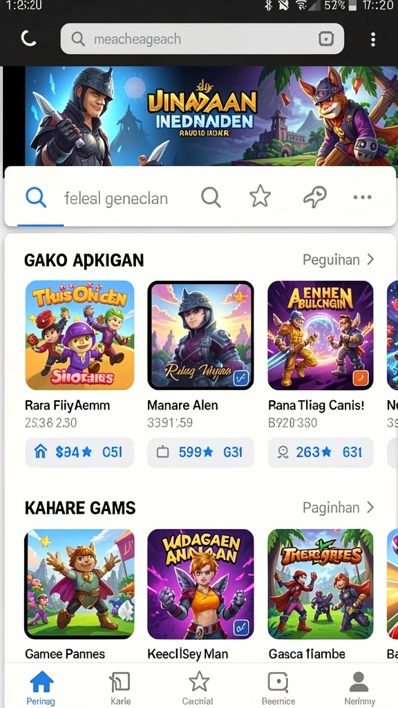 Tampilan antarmuka pengguna yang intuitif dan menarik.
