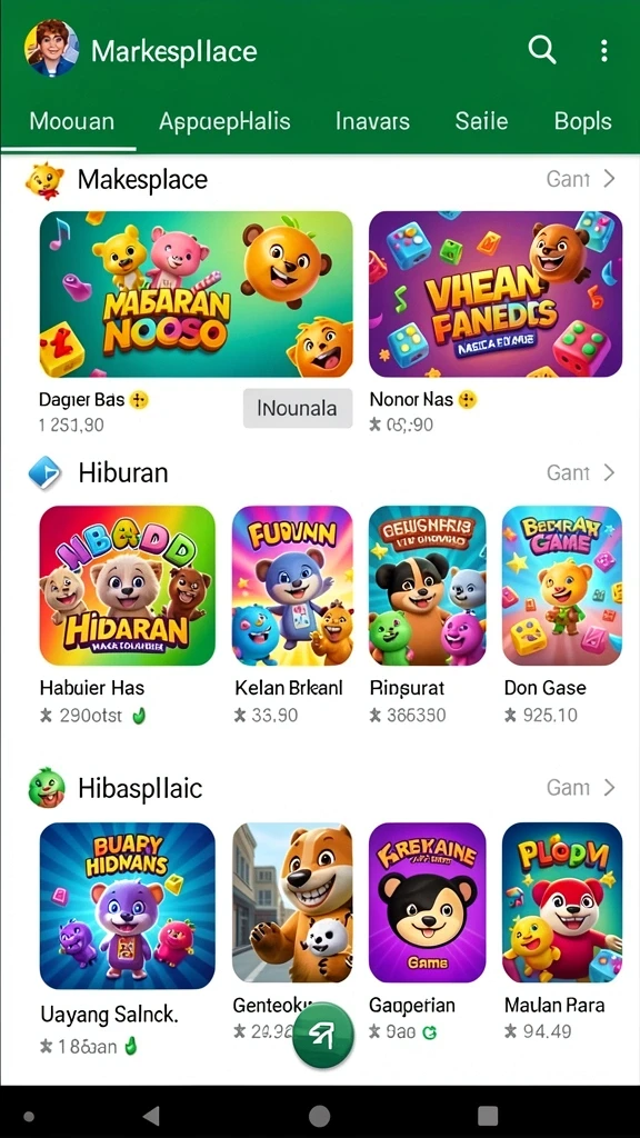 Gambar menunjukkan karakter utama dalam aksi seru.